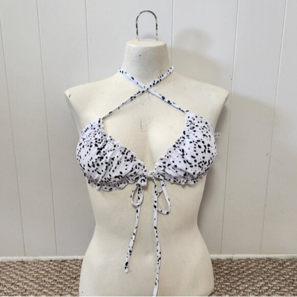 Zaful NEW White Polka Dot Cheeky Bikini Swim Suit Swimsuit Halter Bathin… - Picture 11 of 11